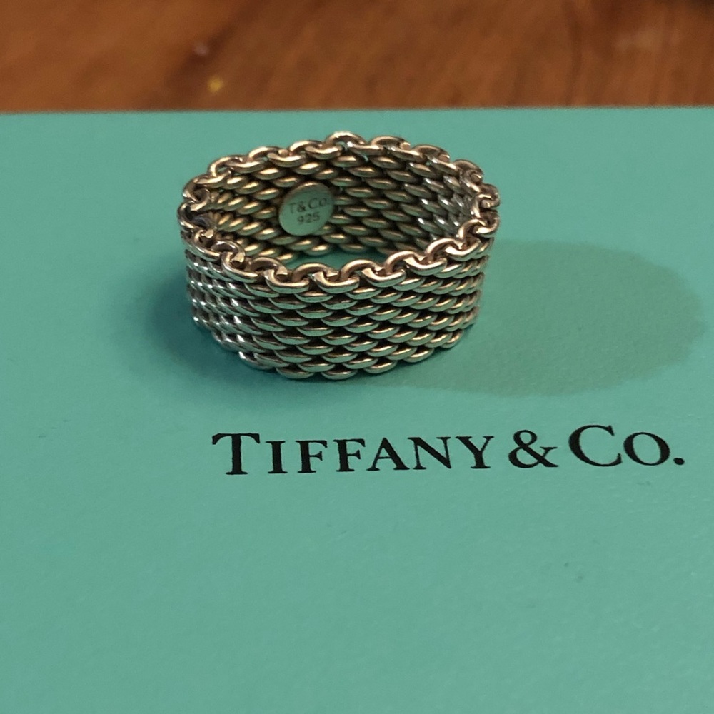 TIFFANY AND CO SOMERSET MESH RING
